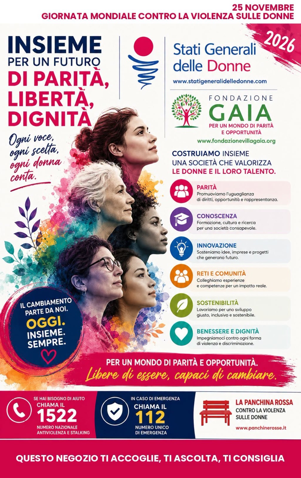 Dalla parte delle donne: Verso il 25 novembre. Giornata mondiale contro la violenza sulle donne